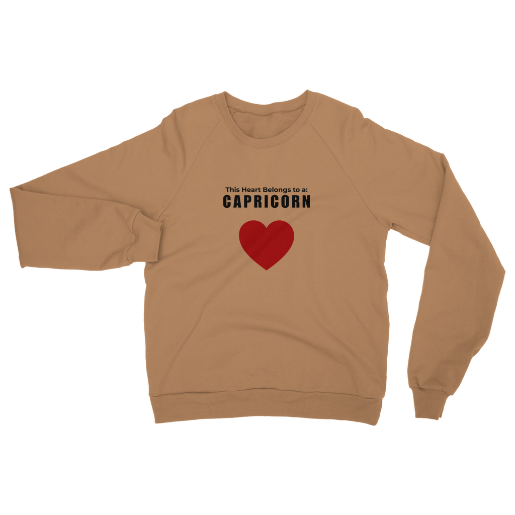 This heart belongs to a: Capricorn Unisex Sweatshirt
