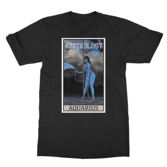 Asstrology Aquarius Classic Heavy Cotton Adult T-Shirt