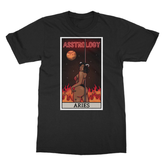 Asstrology Aries Classic Heavy Cotton Adult T-Shirt