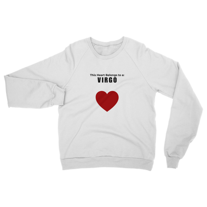 This heart belongs to a: Virgo Unisex Sweatshirt