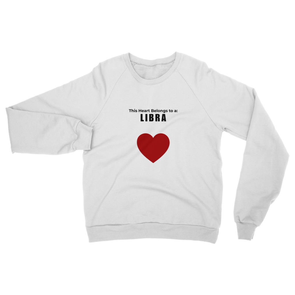 This heart belongs to a: Libra Unisex Sweatshirt