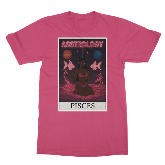 Asstrology Pisces Classic Heavy Cotton Adult T-Shirt