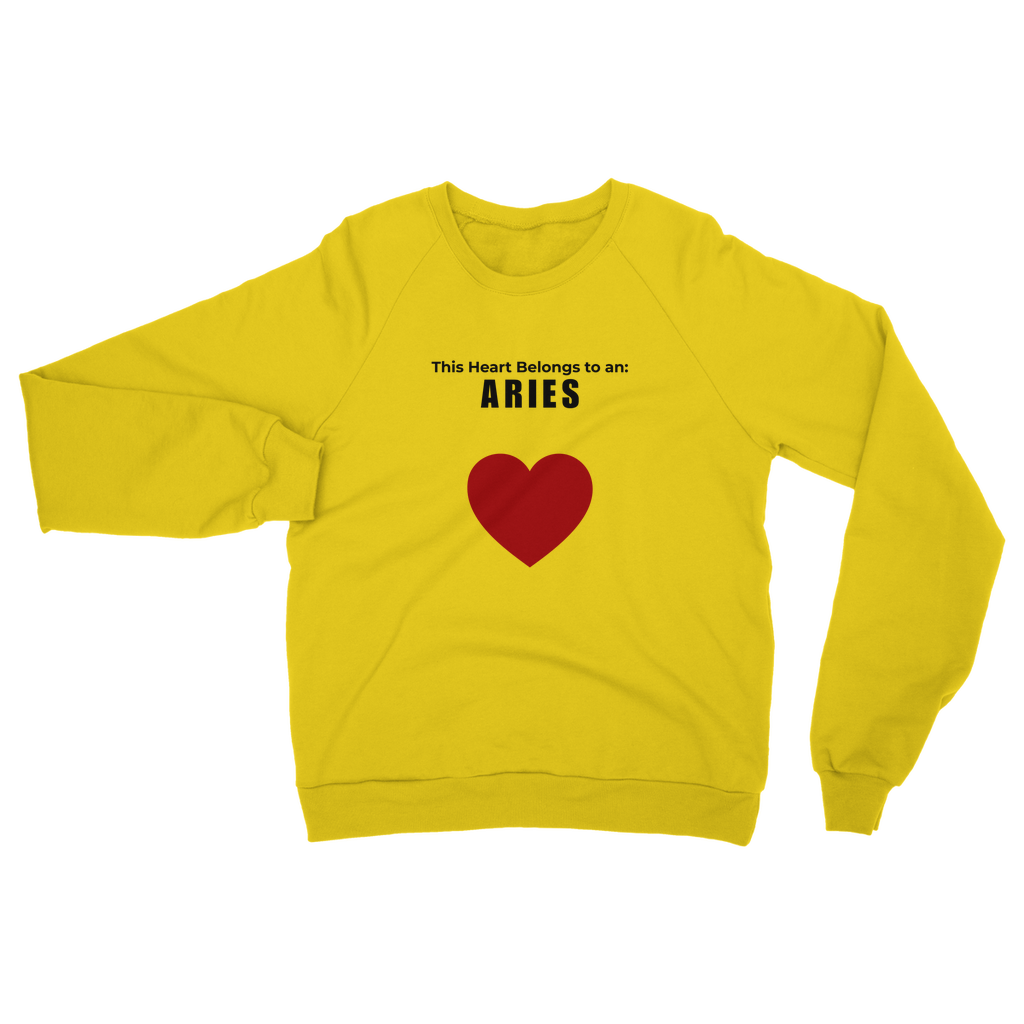 This heart belongs to an: Aries Unisex Sweatshirt