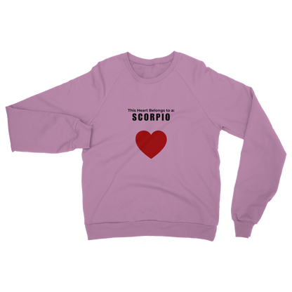 This heart belongs to a: Scorpio Unisex Sweatshirt