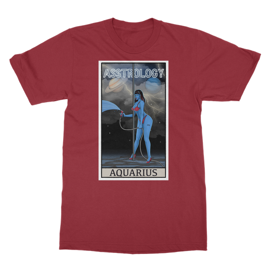 Asstrology Aquarius Classic Heavy Cotton Adult T-Shirt