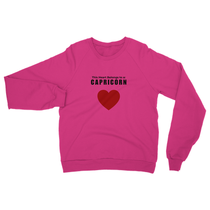 This heart belongs to a: Capricorn Unisex Sweatshirt