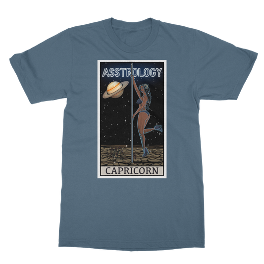 Asstrology Capricorn Classic Heavy Cotton Adult T-Shirt