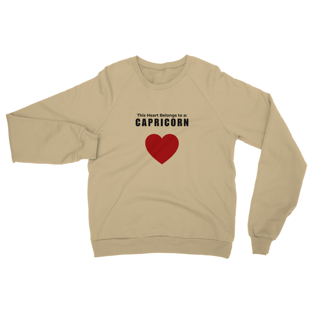 This heart belongs to a: Capricorn Unisex Sweatshirt