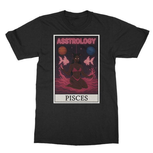 Asstrology Pisces Classic Heavy Cotton Adult T-Shirt