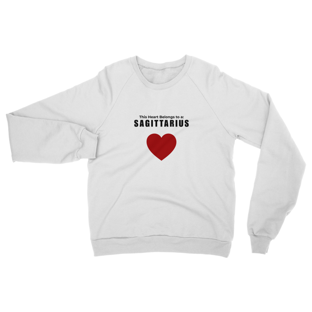 This heart belongs to a: Sagittarius Unisex Sweatshirt