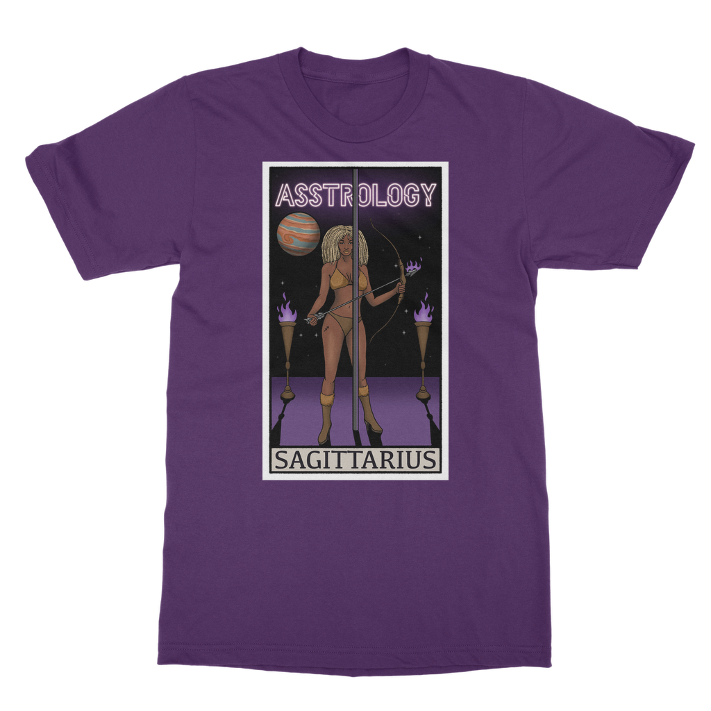 Asstrology Saggittarius Classic Heavy Cotton Adult T-Shirt