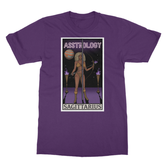 Asstrology Saggittarius Classic Heavy Cotton Adult T-Shirt